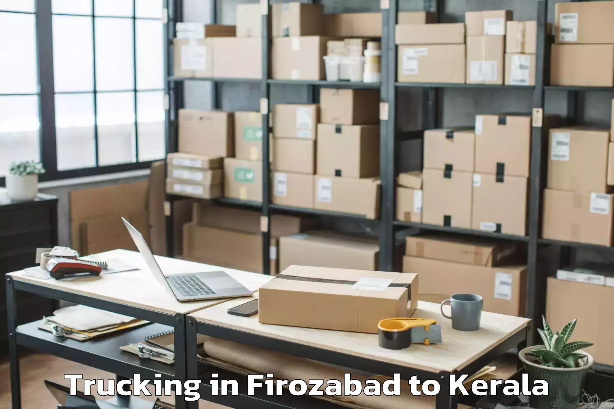 Expert Firozabad to Ottappalam Trucking